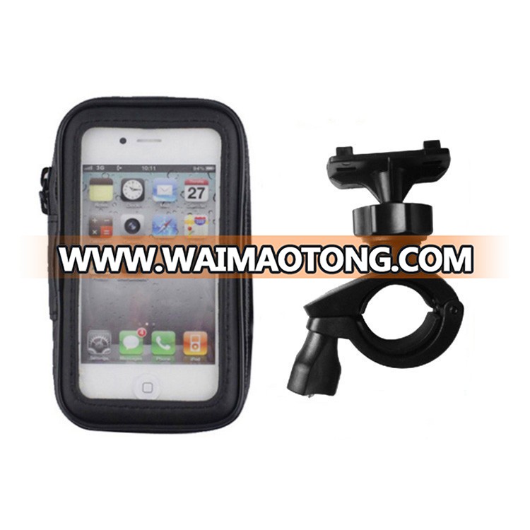 Mobile Phone Waterproof Dust Rain Snow Resistant Motorcycle Bicycle Mount Cradle Holder